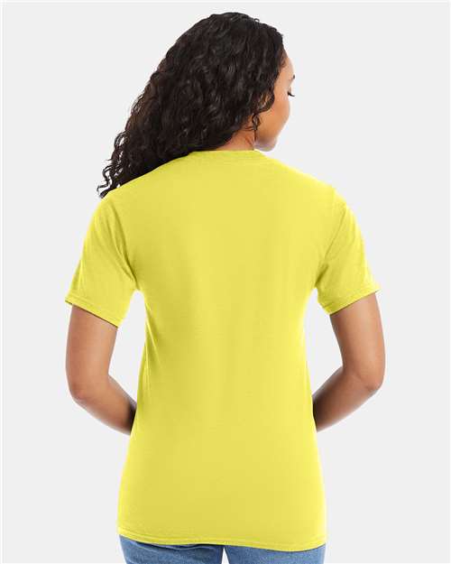 Hanes 5180 - Yellow (Back)