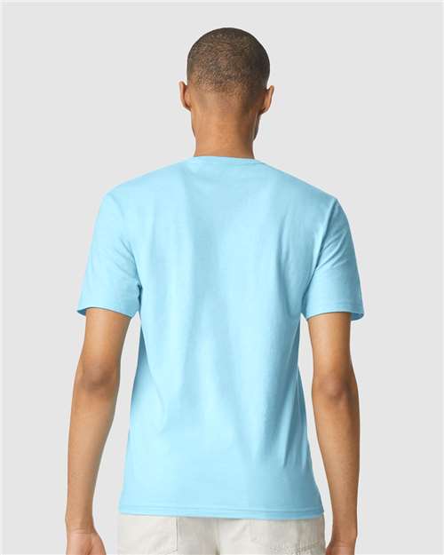 Gildan 64000 - Sky (Back)