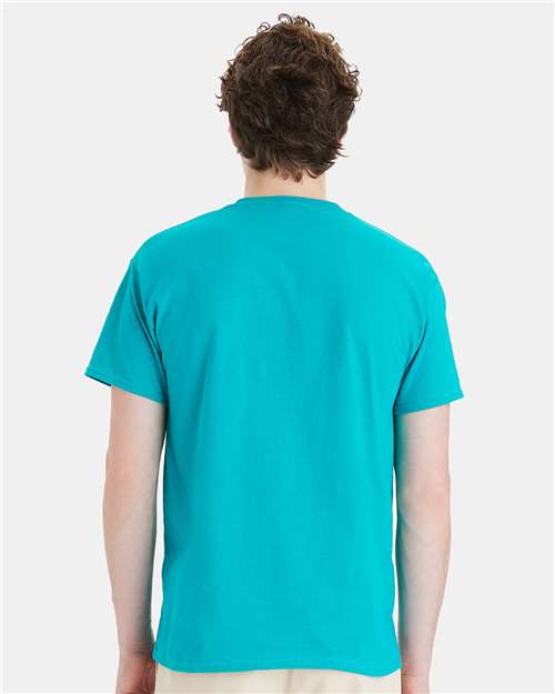 Hanes 5280 - Athletic Teal (Back)