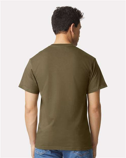 Gildan H000 - Olive (Back)