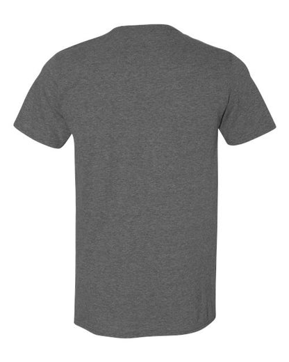 Gildan 64000 - Heather Dark Grey (Back)