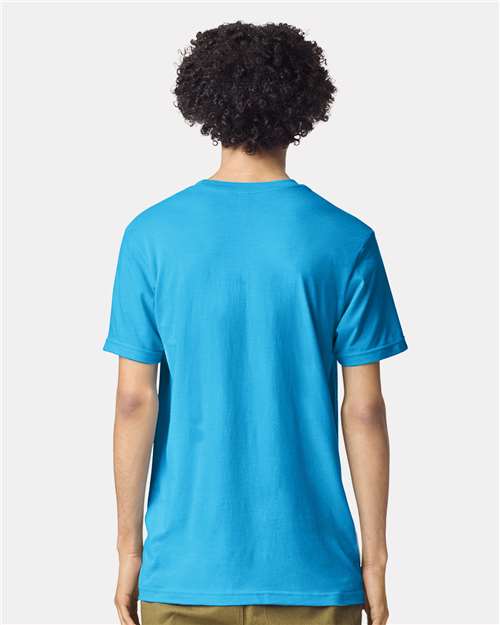 American Apparel 2001CVC - Heather Teal (Back)