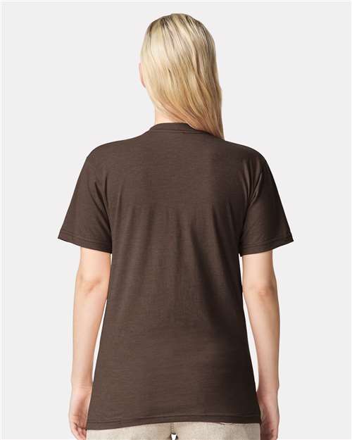 American Apparel 2001CVC - Heather Brown (Back)