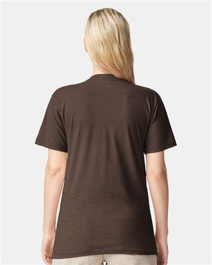 American Apparel 2001CVC - Heather Brown (Back)