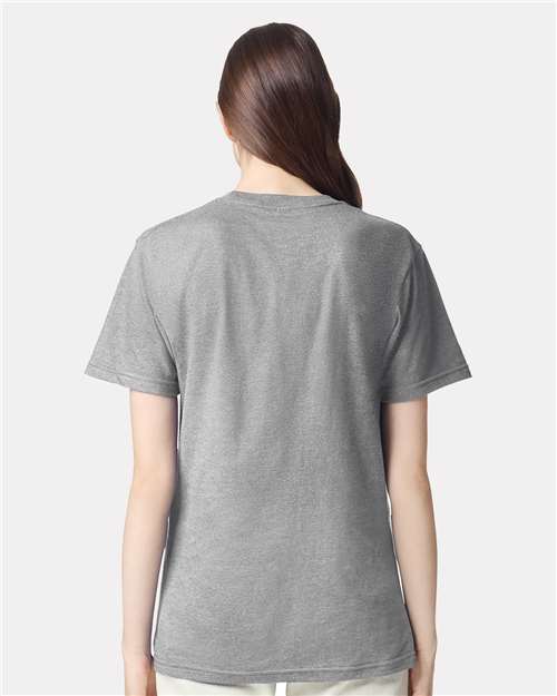 American Apparel 2001CVC - Heather Grey (Back)