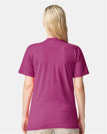 American Apparel 2001CVC - Heather Super Pink (Back)