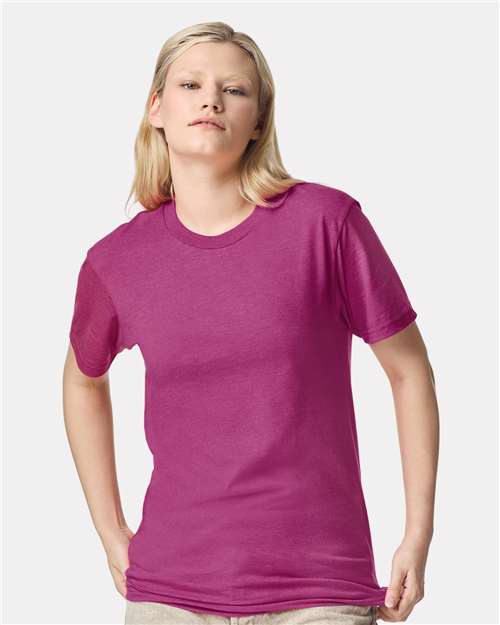American Apparel 2001CVC - Heather Super Pink (Front)