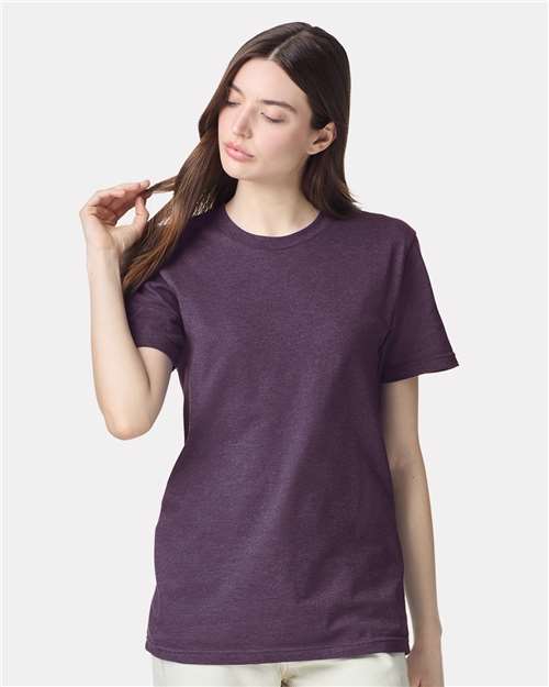 American Apparel 2001CVC - Heather Eggplant (Front)