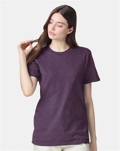 American Apparel 2001CVC - Heather Eggplant (Front)