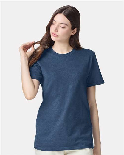 American Apparel 2001CVC - Heather Sea Blue (Front)