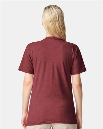 American Apparel 2001CVC - Heather Burgundy (Back)