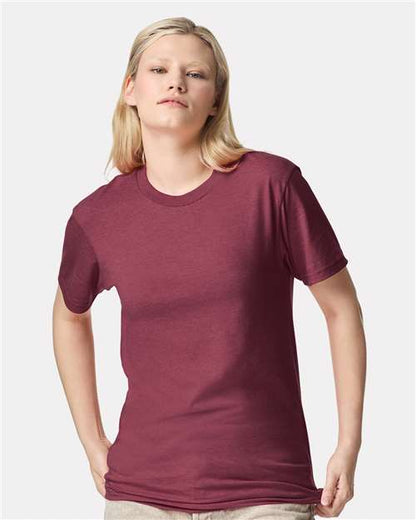 American Apparel 2001CVC - Heather Cranberry (Front)