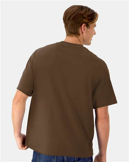 Hanes 5180R - Army Brown (Back)
