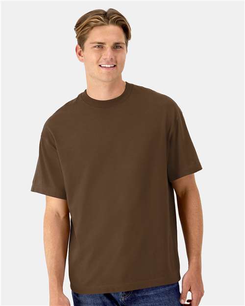 Hanes 5180R - Army Brown (Front)