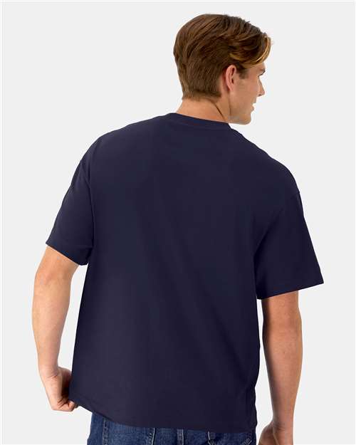 Hanes 5180R - Athletic Navy (Back)