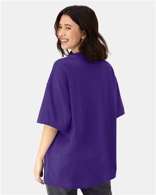 Hanes 5180R - Athletic Purple (Back)