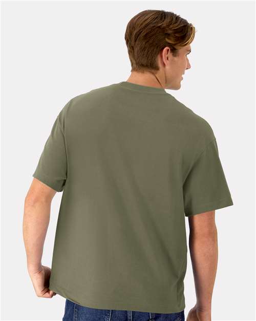 Hanes 5180R - Fatigue Green (Back)