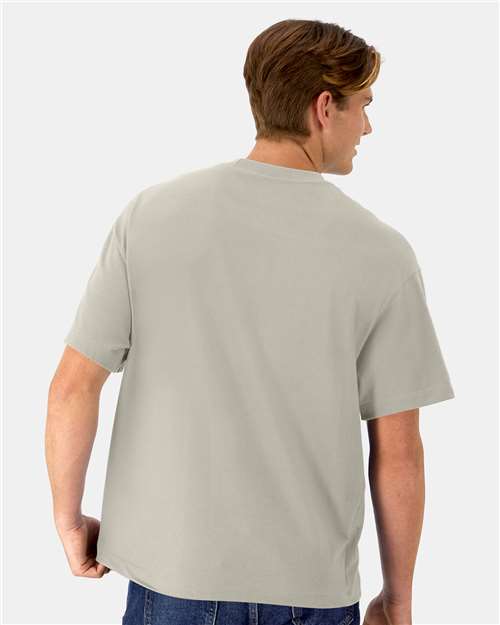 Hanes 5180R - Sand (Back)