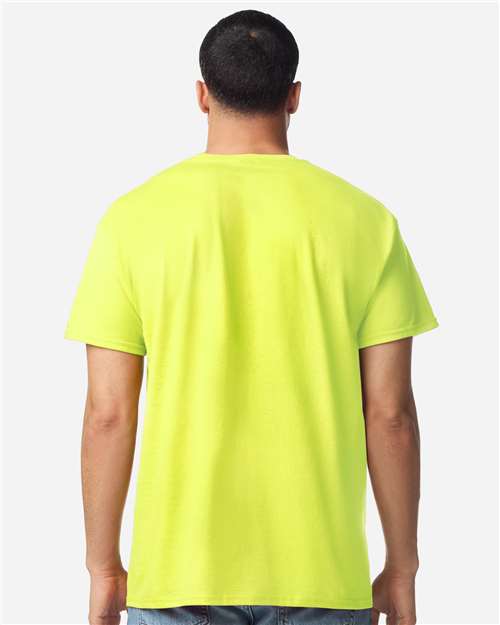 Gildan 3000 - Safety Green (Back)