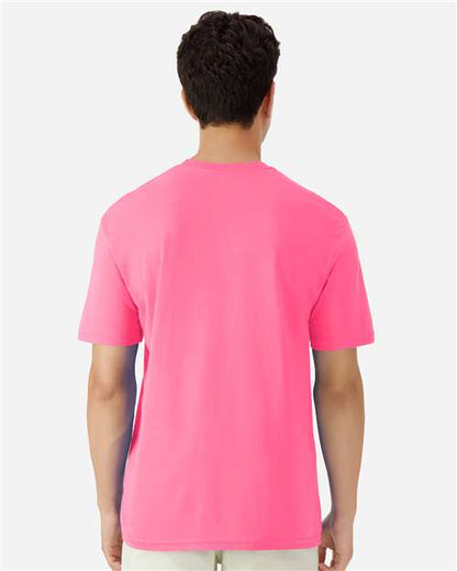 Gildan 3000 - Safety Pink (Back)