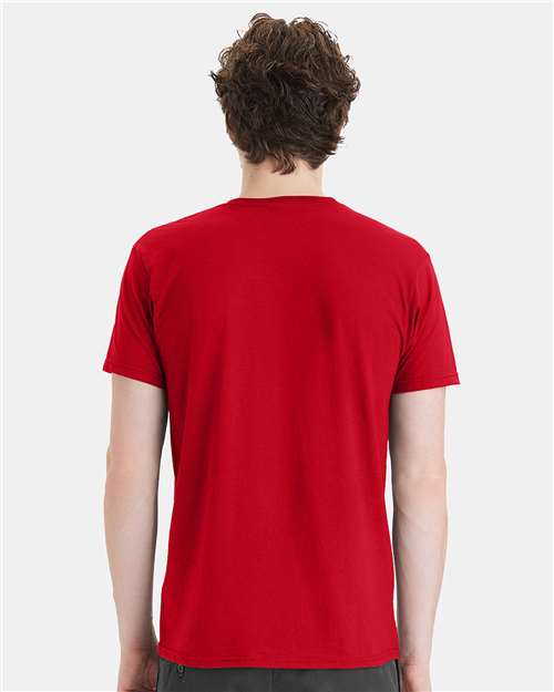Hanes 498PT - Athletic Red (Back)