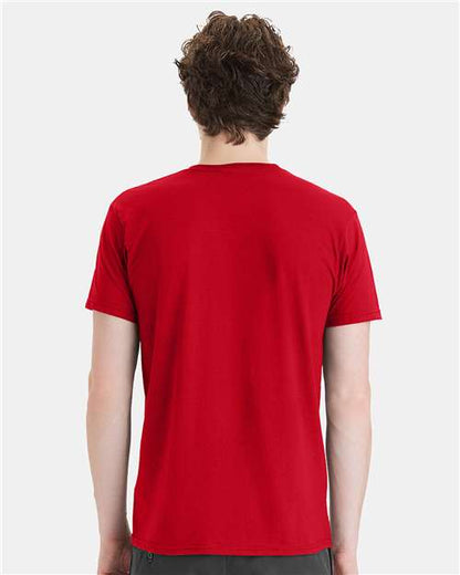 Hanes 498PT - Athletic Red (Back)