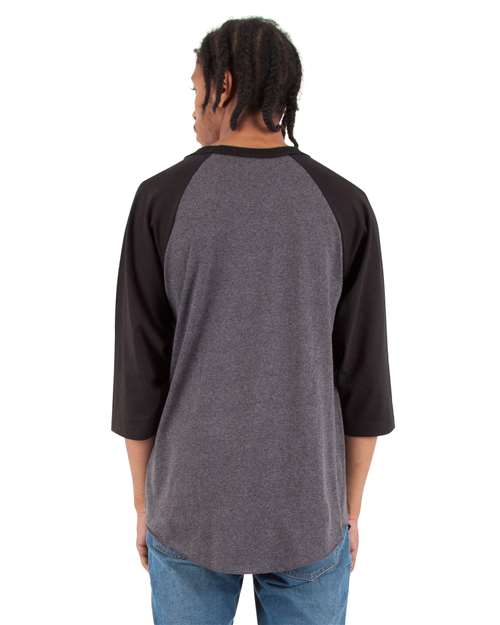 Shaka Wear SHRAG - Charcoal Grey Heather/ Black (Back)