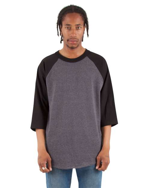 Shaka Wear SHRAG - Charcoal Grey Heather/ Black (Front)