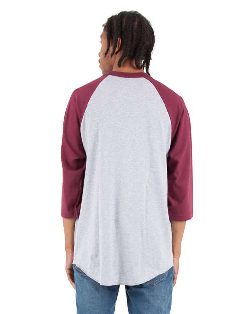 Shaka Wear SHRAG - Heather Grey/ Burgundy (Back)