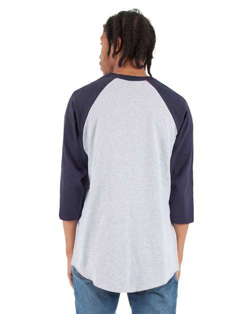 Shaka Wear SHRAG - Heather Grey/ Navy (Back)