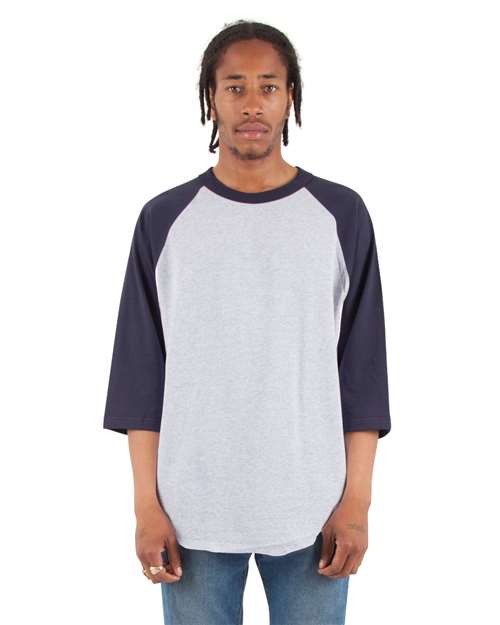 Shaka Wear SHRAG - Heather Grey/ Navy (Front)