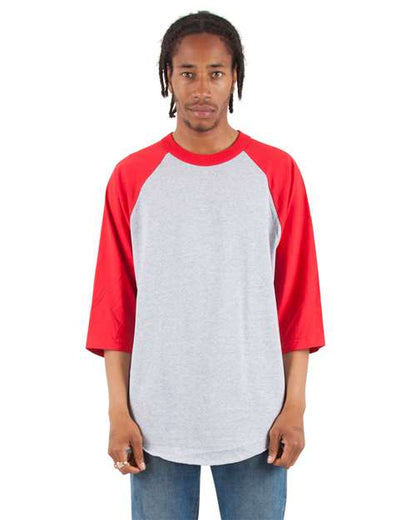 Shaka Wear SHRAG - Heather Grey/ Red (Front)