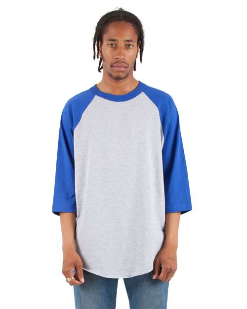 Shaka Wear SHRAG - Heather Grey/ Royal (Front)