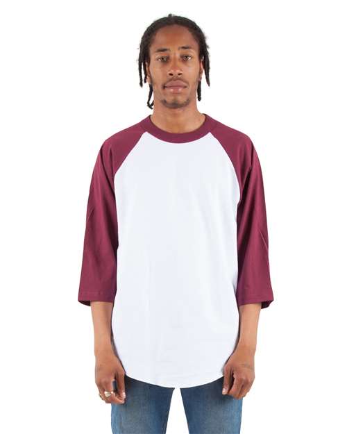 Shaka Wear SHRAG - White/ Burgundy (Front)