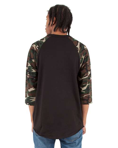 Shaka Wear SHRAGCM - Black/ Camo Green (Back)