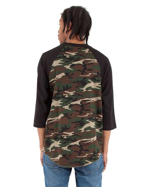 Shaka Wear SHRAGCM - Camo Green/ Black (Back)