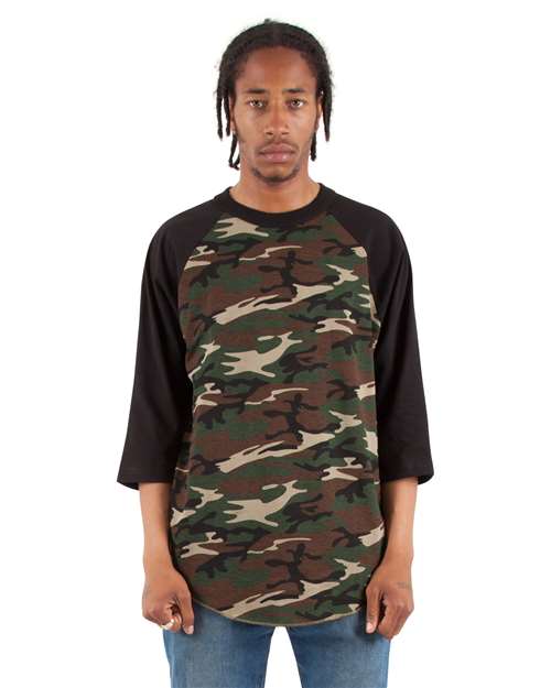Shaka Wear SHRAGCM - Camo Green/ Black (Front)