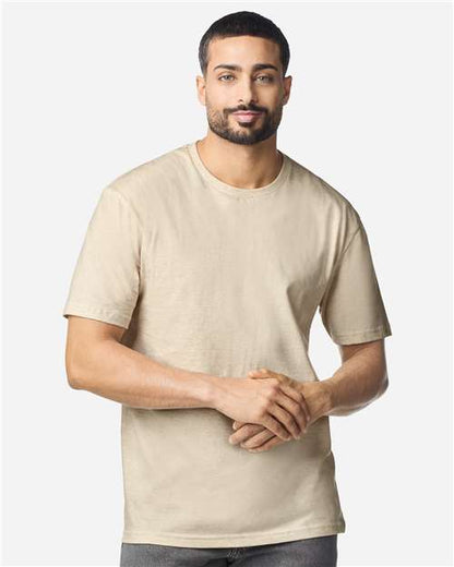Gildan 64000 - Heather Oatmeal (Front)