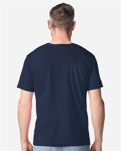 Gildan 64PLSMA - Navy (Back)