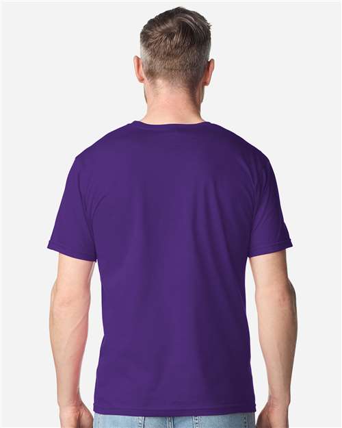 Gildan 64PLSMA - Purple (Back)