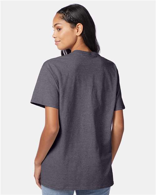 Hanes 5250 - Charcoal Heather (Back)