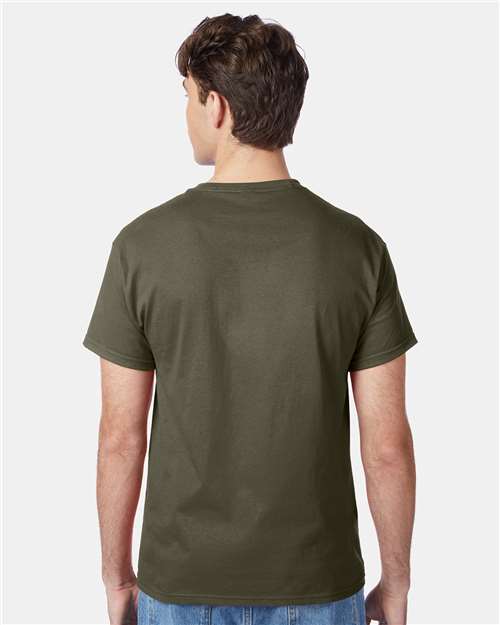 Hanes 5250 - Fatigue Green (Back)