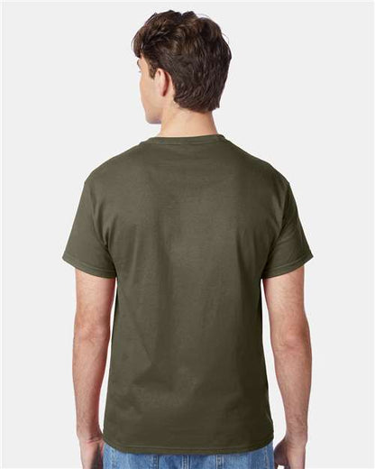 Hanes 5250 - Fatigue Green (Back)