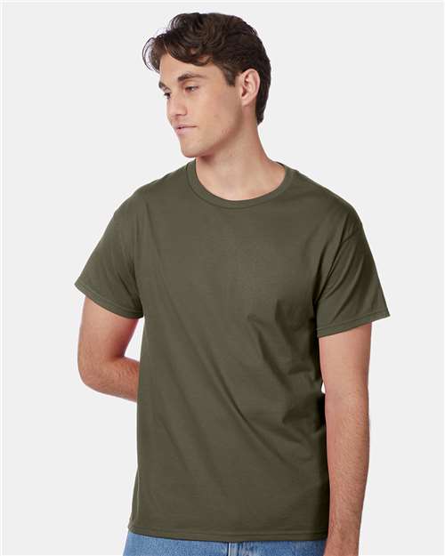 Hanes 5250 - Fatigue Green (Front)