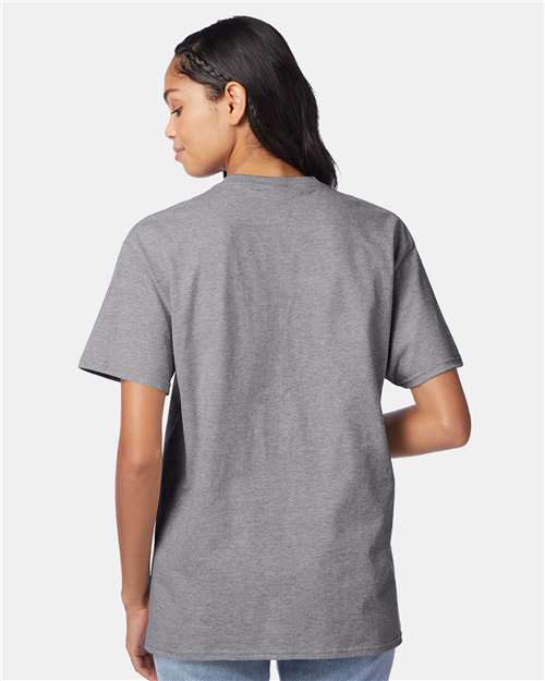 Hanes 5250 - Oxford Grey (Back)