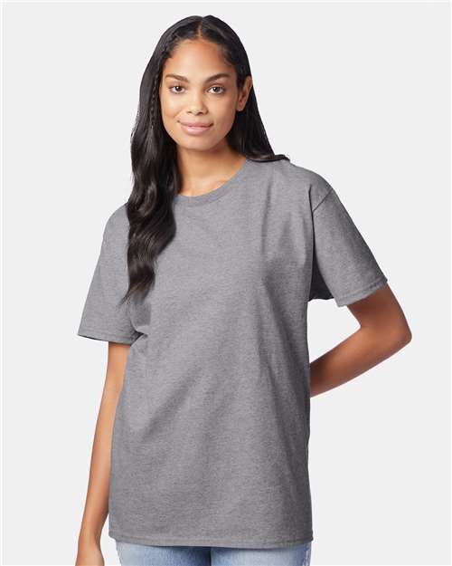 Hanes 5250 - Oxford Grey (Front)