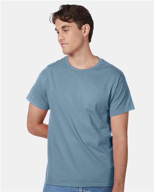 Hanes 5250 - Stonewashed Blue (Front)
