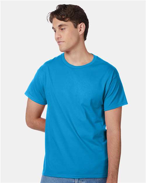Hanes 5250 - Teal (Front)