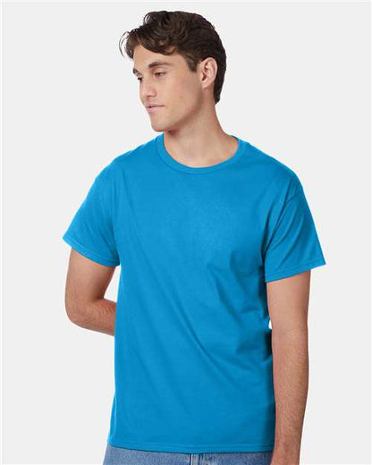 Hanes 5250 - Teal (Front)