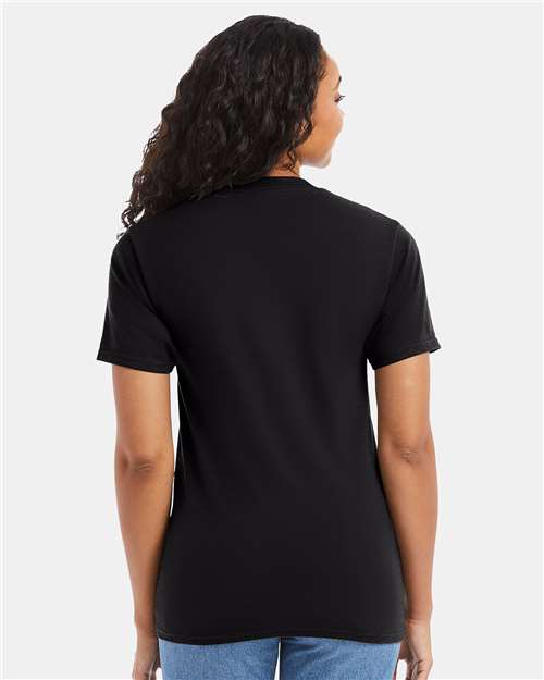Hanes 5180 - Black (Back)